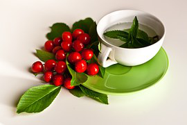 Food For Back Pain - Mint Leaves & Cherries